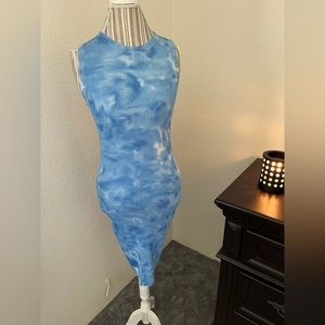 Blue tank top dress